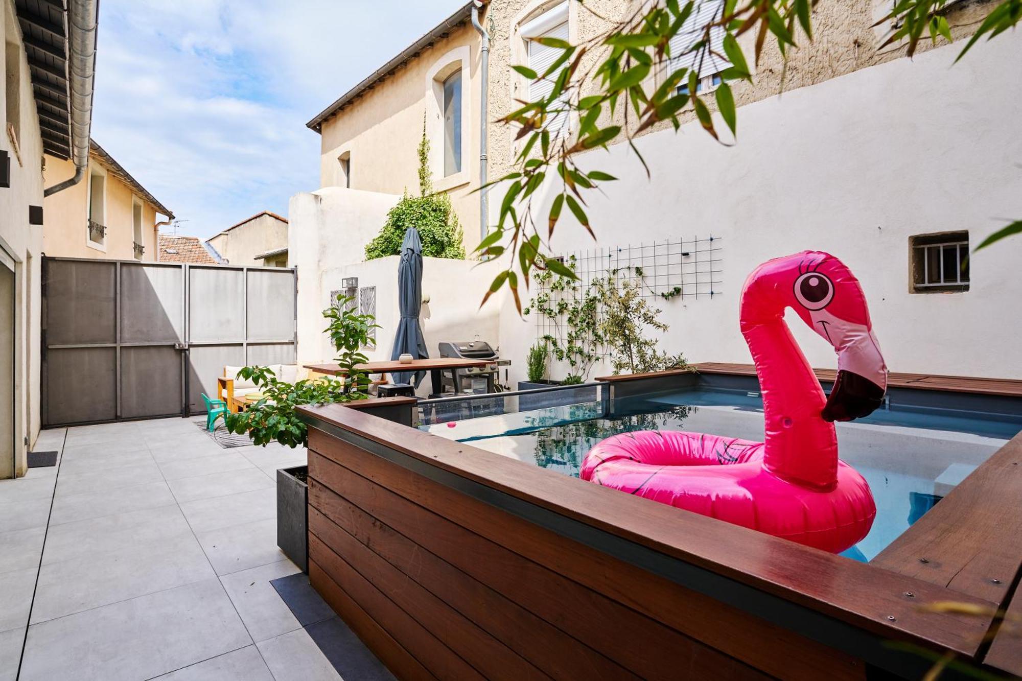 Maison De Ville Moderne Climatisee Avec Piscine Morieres-les-Avignon Eksteriør billede